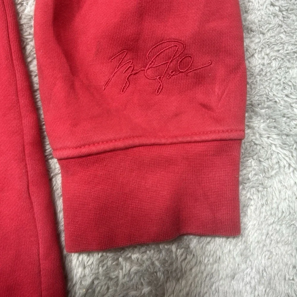 Nike Jordan Essentials Fleece Pullover Hoodie Mens L Red Sweatshirt SPOTS DA9818